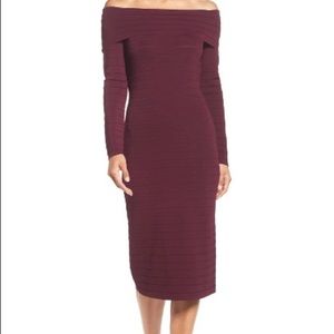 Eliza J dress wine burgundy color 🍷